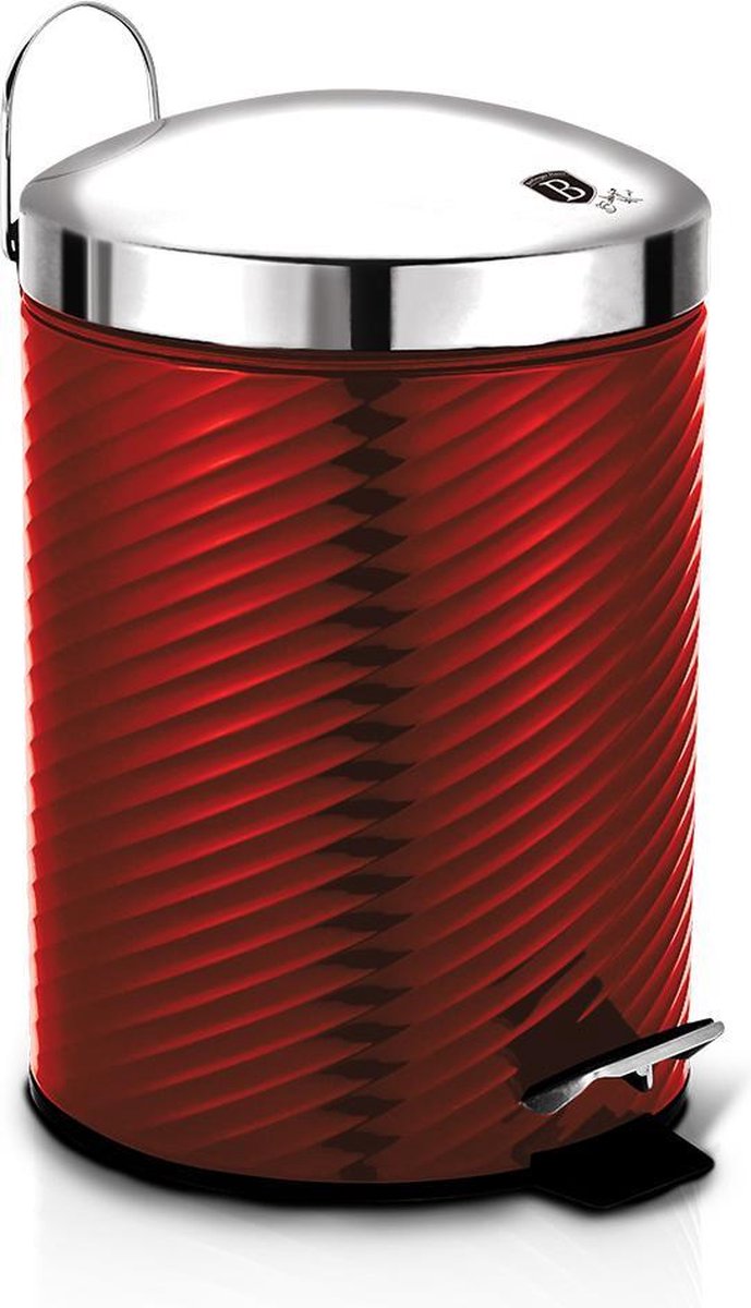 Goedkoopste Berlinger Haus 6421 - pedaalemmer 5 liter - Metallic line - burgundy editie