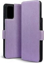 Samsung Galaxy S20 Plus (S20+) hoesje - MobyDefend slim-fit extra dunne bookcase - Paars - GSM Hoesje - Telefoonhoesje Geschikt Voor Samsung Galaxy S20 Plus (S20+)