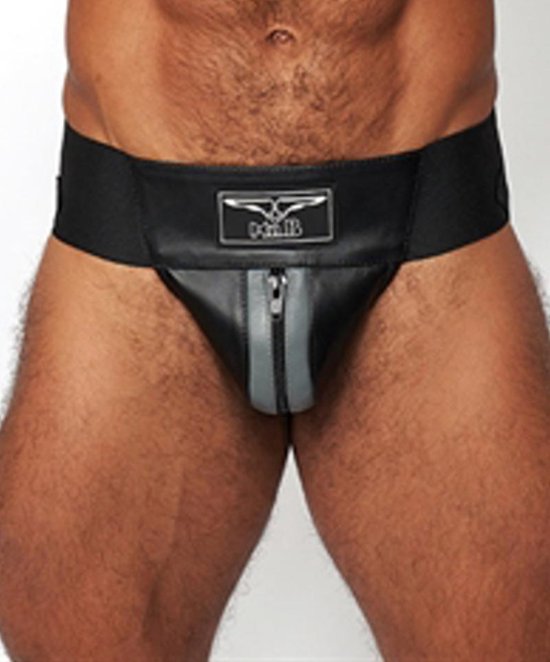 Mister B Leather Premium Jockstrap - Black