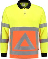 Tricorp 203002 Poloshirt Verkeersregelaar Fluor Oranje/Geel maat 3XL