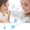 WiseGoods - Aspirateur nasal pour Bébé - Nettoyant pour le nez pour Bébé - Nettoyant pour le nez - Pompe pour le nez - Balai à doigts - Nettoyant pour le visage - Contre le rhume - Aide pour Bébé - Changement de nez - Blauw