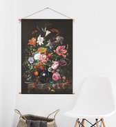 Textielposter / Schoolplaat Vaas met Bloemen | 60 x 90 cm |  PosterGuru