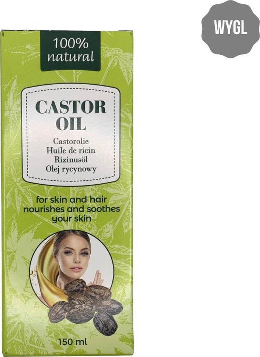 Castorolie 100% Natural - Voor Huid en Haar - 150 ML