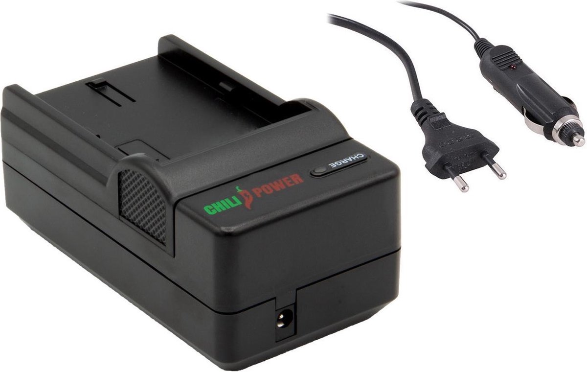 ChiliPower Pentax D-Li78 oplader - stopcontact en autolader
