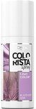 Flesje L'Oréal Colorista Spray Lavender Hair met paarse haarstrengen.