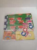 Kindercadeauzakjes, 20 stuks in diverse printen met sluitzegels