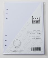 Aanvulling Wit Blanco A5 Notitiepapier 120g/m² voor o.a. Succes, Filofax Organizers 50 vel + 3 Zebra Mildliners Pastel