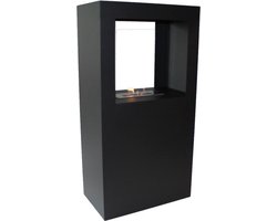 Enjoyfires bio ethanol haard staand rechthoek 60x35x120cm - zwart