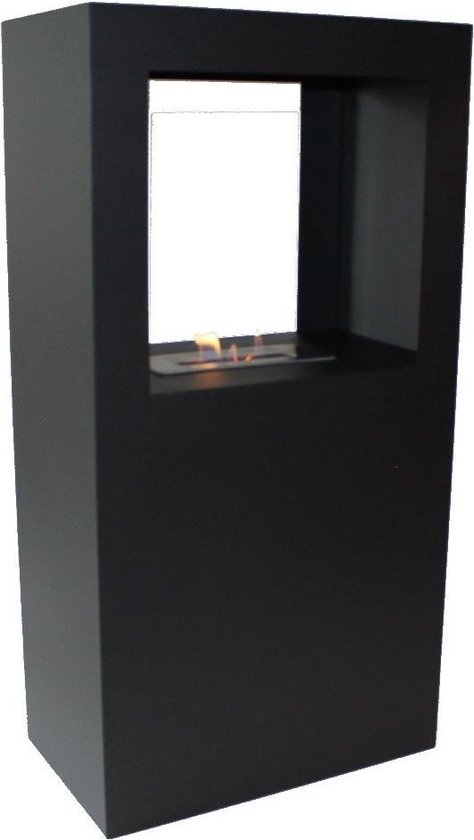 veteraan Australische persoon bronzen Enjoyfires bio ethanol haard staand rechthoek 60x35x120cm - zwart | bol.com