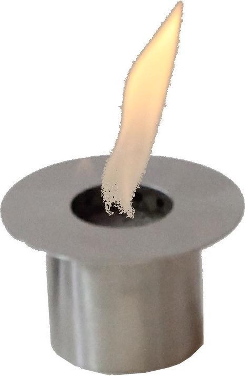 Enjoyfires RVS bio ethanol inbouwbrander rond Ø6 cm