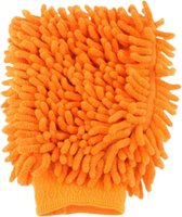Dubbelzijdig Chenille Microvezel Schoonmaak Handschoen (Oranje) - Microfiber Auto Schoonmaakhandschoen - Autowashandschoen Doek - Autowas Washandschoen Handdoek - Huishoudhandschoe