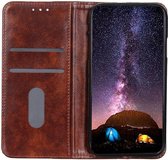 Samsung Galaxy S20 Hoesje Wallet Book Case Voor Pasjes Kunstleer Bruin