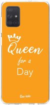 Casetastic Samsung Galaxy A71 (2020) Hoesje - Softcover Hoesje met Design - Queen for a day Print