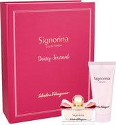 Salvatore Ferragamo Signorina Giftset - 50 ml eau de parfum + 100 ml bodylotion - cadeauset voor dames