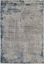 Ikado Modern tapijt in grijs en blauw 160 x 230 cm