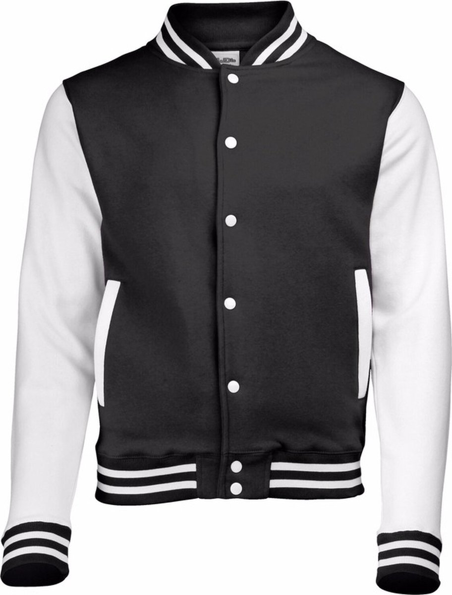 Rusteloosheid Politiebureau Extra Zwart met wit college jacket voor heren S | bol.com