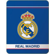 Real Madrid Fleeceplaid Logo - 110 x 140 cm - Blauw