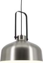 Artdelight - Hanglamp Mendoza - Mat Staal / Zwart - E27 - IP20 - Dimbaar