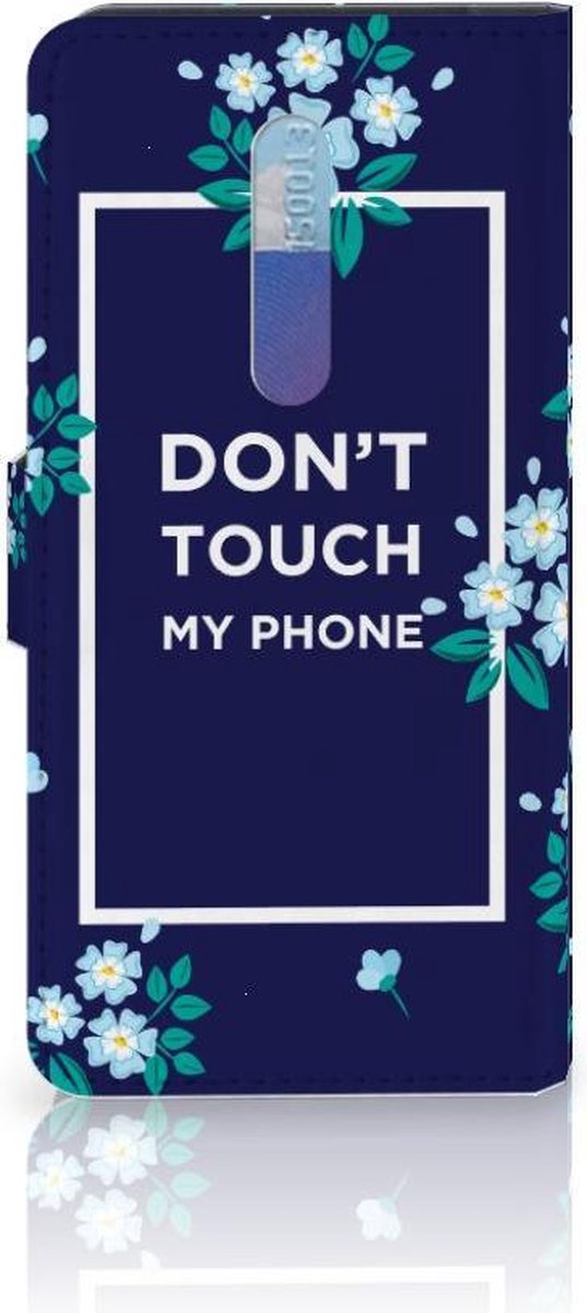 Xiaomi Redmi K20 Pro Portemonnee Hoesje Flowers Blue DTMP