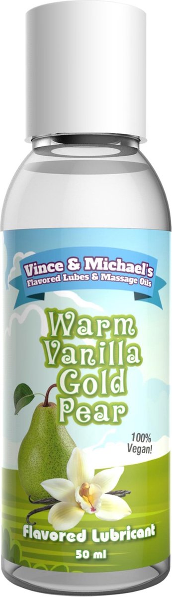 Goedkoopste Vince & Michael's Glijmiddel Vanilla Gold Pear 50ml Transparant