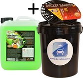 Alu Teufel Speciaal 5 Ltr + Wasemmer met deksel en Grit twv € 16,99