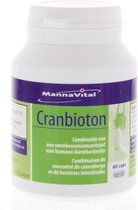 Mannavita Mannavital groene Fyto-reeks Cranbioton Capsules Veenbessen/prebiotica 60capsules