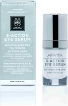 Apivita Face Care Eye Care 5-action Eye Serum With White Lily Anti-aging/wallen/kringen 15ml