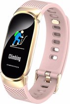 WiseGoods WSS1198 - Luxe Fitness Tracker - Sport Smart Watch - Vrouwen Horloge - Hartslagmeter - Dames - Meisjes - Roze