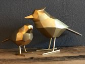 Present Time - set Origami Vogels - goud