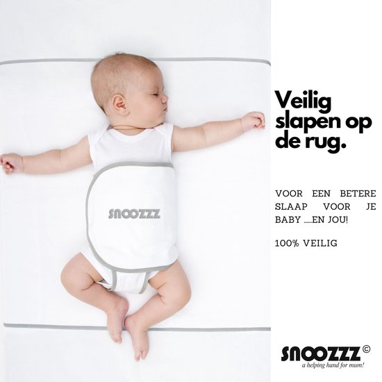 lijn typist armoede Snoozzz Slaapwikkel Regular - Baby Slaaphulp - voorkomt voorkeurshouding -  geschikt... | bol.com