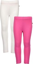 Blue Seven 2 PACK Bio Basic Zomer Legging WIT, ROZE - Maat 92