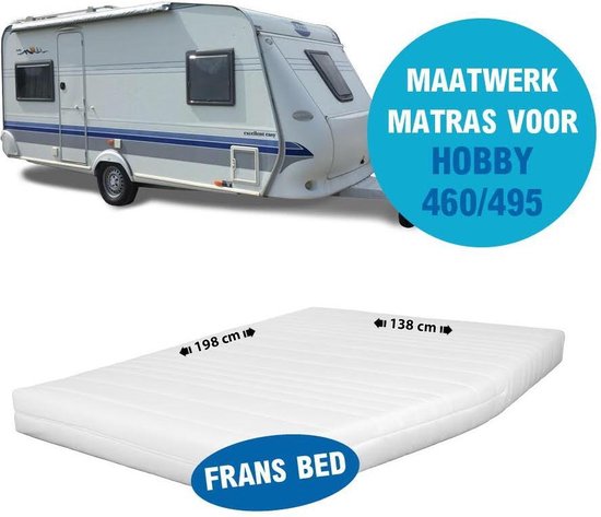 Memo Oraal tweeling Matras Fransbed MAATWERK Hobby Caravan 460/495 Koudschuim HR55 | bol.com