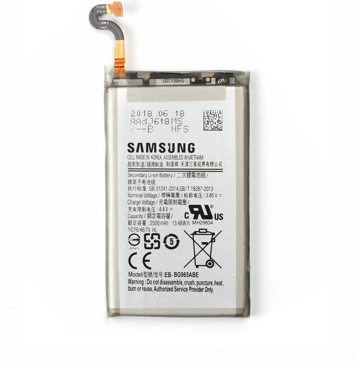 Samsung Galaxy S9 Plus Batterij Origineel EB-BG965ABE 3500mAh | inclusief  gereedschap | bol.com