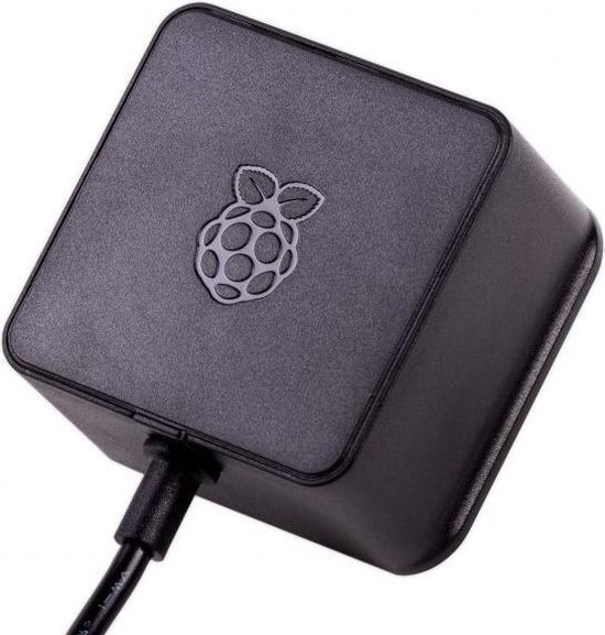 Alimentation Raspberry Pi 4 avec prise EU - USB-C - 5,1 V - 3A - noir | bol