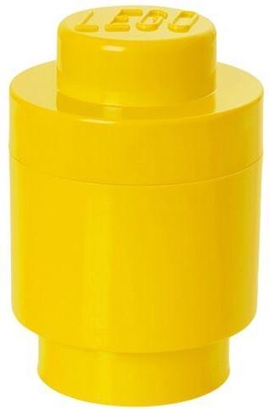 Lego - Opbergbox Brick 1 Rond - Polypropyleen - Geel