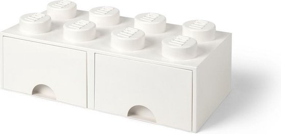Aardrijkskunde personeelszaken weigeren Opberglade Brick 8, Wit - LEGO | bol.com