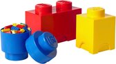 Boîte de rangement LEGO Storage - Ensemble de 3 pièces - Plastique - Assortiment