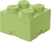 LEGO Opbergbox Brick 4 - Kunststof - Spring Yellowish Green