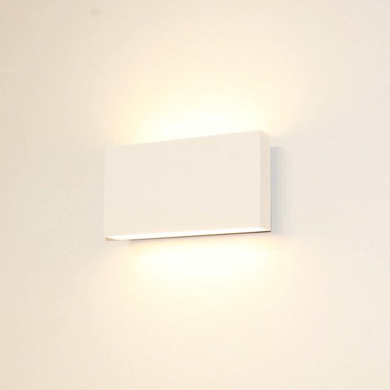 Artdelight - Applique Box - Wit - 2x LED 4W 2700K - IP54 - Dimmable> Applique à l'intérieur | applique extérieure | applique blanche | Applique | Lampe à LED