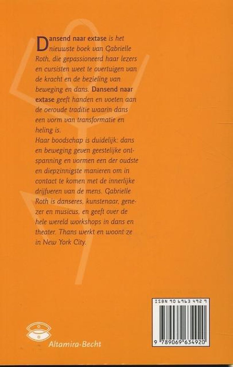Dansend Naar Extase - back cover