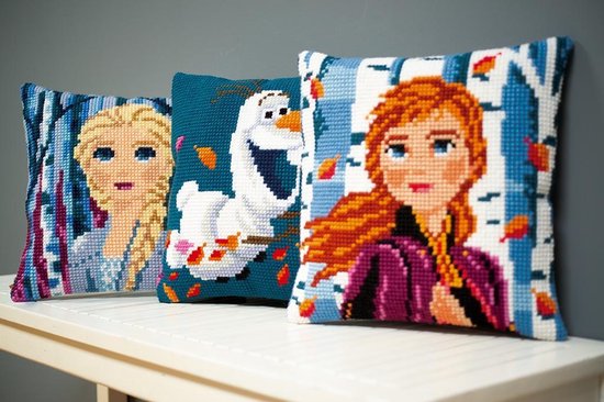 Disney Frozen 2 Anna Kruissteekkussen pakket - Disney