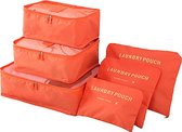 Packing cubes Set - Watermeloen rood - reiskoffer organizer