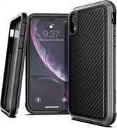 Raptic Lux Apple iPhone XR hoesje carbon fiber zwart