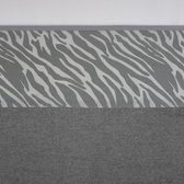 Meyco ledikant laken Zebra - 100x150 cm - grijs
