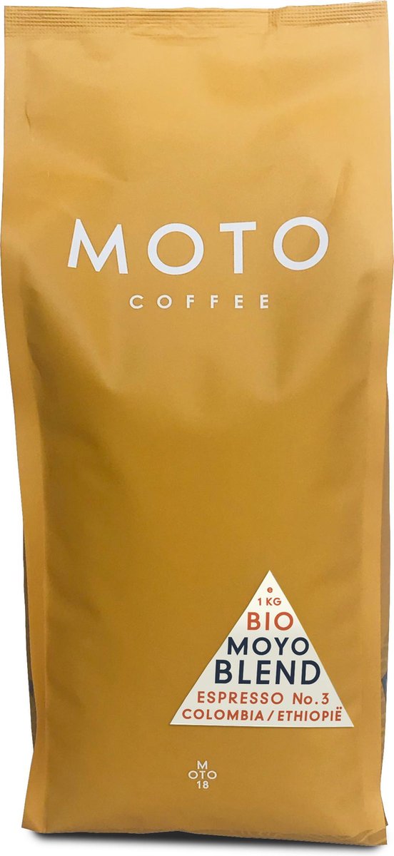 Goedkoopste Moto Coffee Moyo Blend Koffiebonen - 1 kg - biologisch