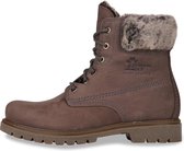 Panama Jack - Dames Veterschoenen Panama Felicia B17 Nobuck Gris/Grey - Bruin - Maat 36