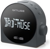 Muse M-185CDB - Stijlvolle digitale wekkerradio met DAB+/FM-radio en groot display