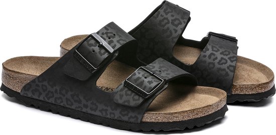 Birkenstock Arizona Leopard Black narrow BF SMU - 40 | bol.com