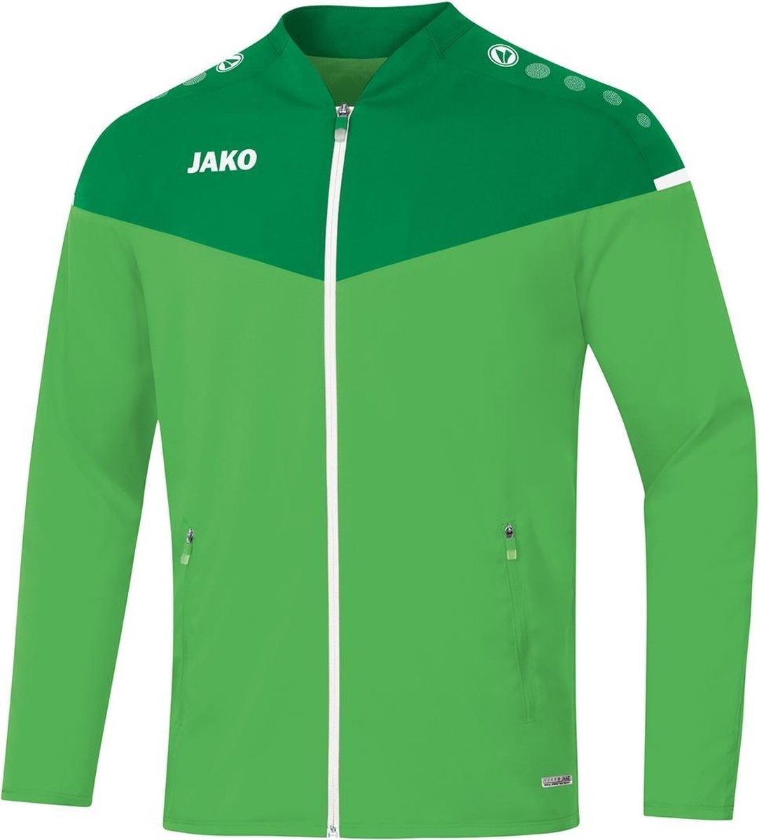 Jako Champ 2.0 Presentatiejas Dames Zachtgroen-Sportgroen Maat 40