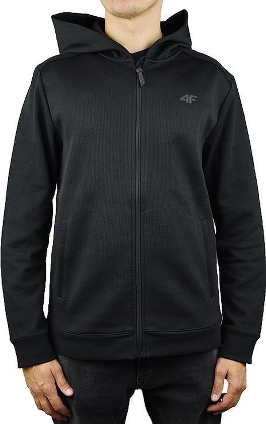 Foto: 4f men hoodie x4z18 blm201blk mannen zwart sporttrui casual maat s